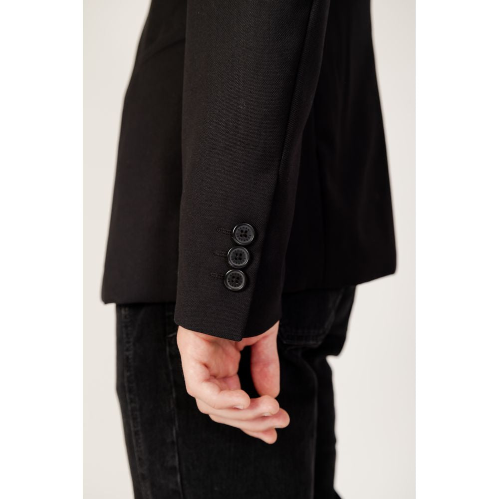 Blazer en polyester noir