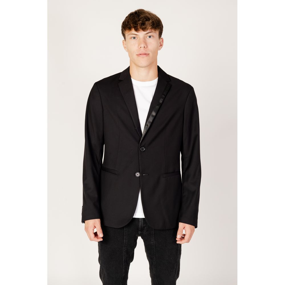 Blazer en polyester noir