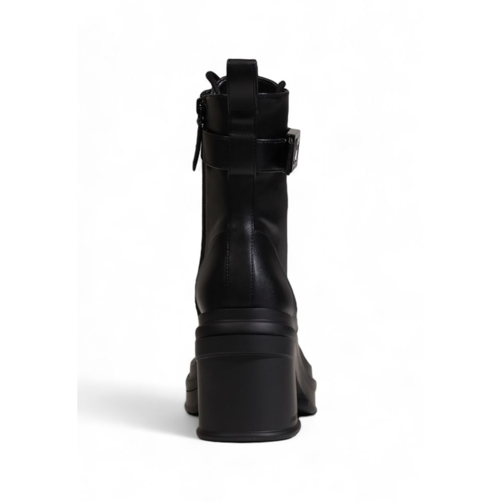 Botte en polyester noir