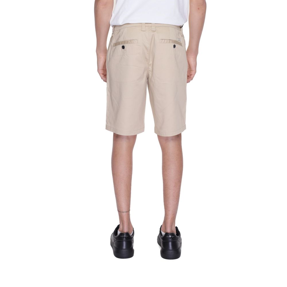 Bermuda en coton beige