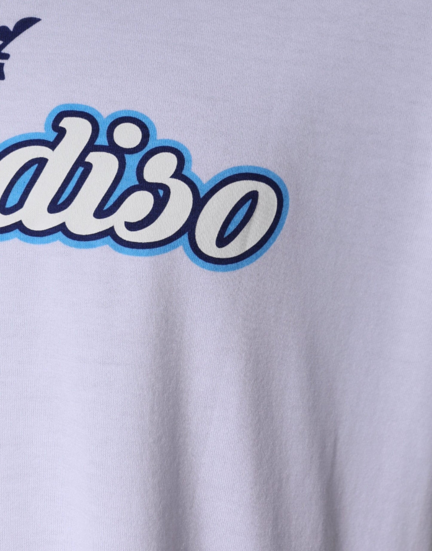 T-shirt blanc à manches courtes en coton Paradiso