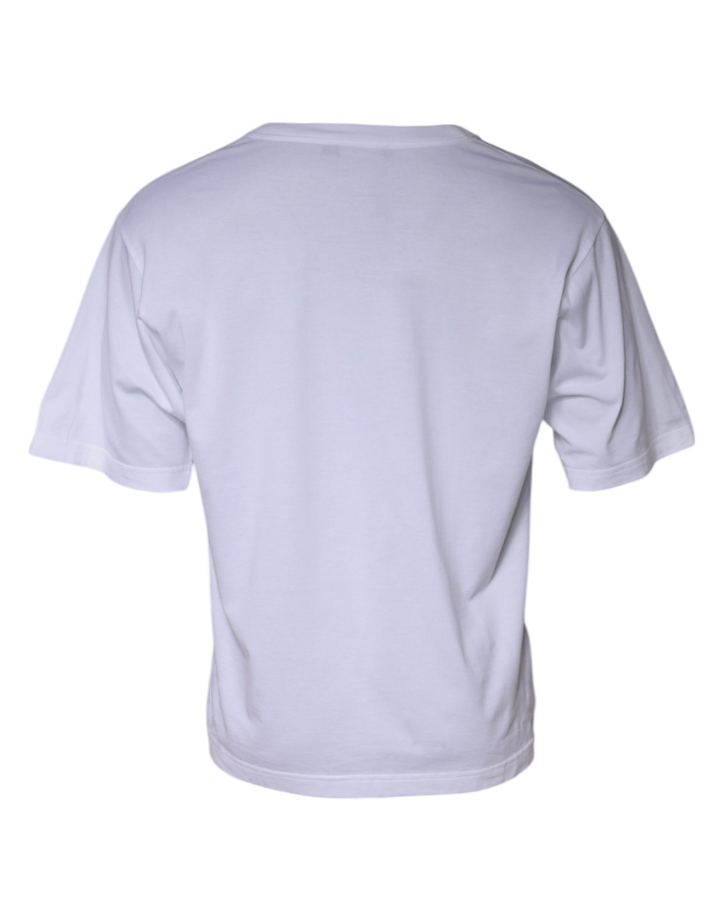 T-shirt ras du cou en coton avec logo blanc