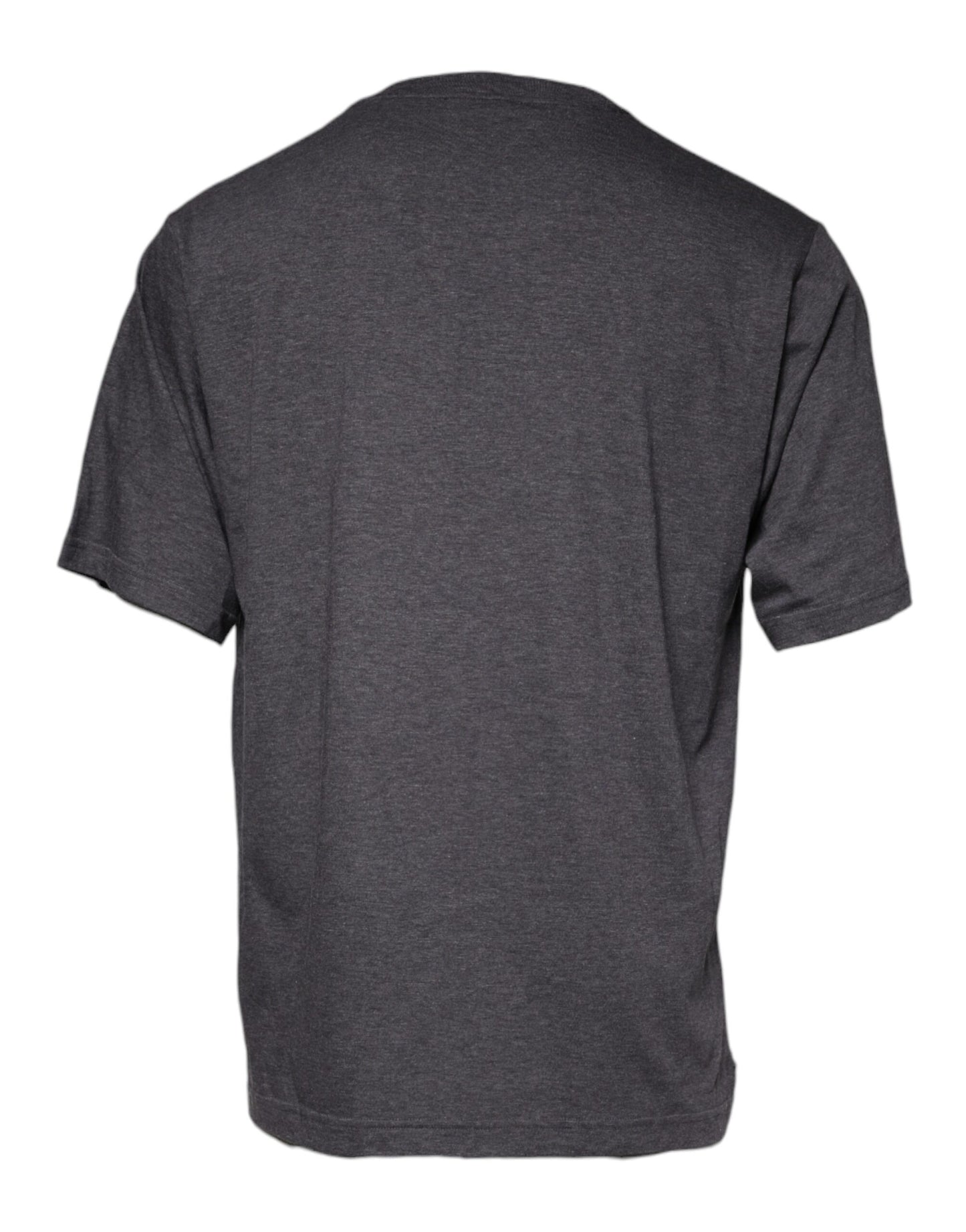 T-shirt ras du cou en coton gris avec logo