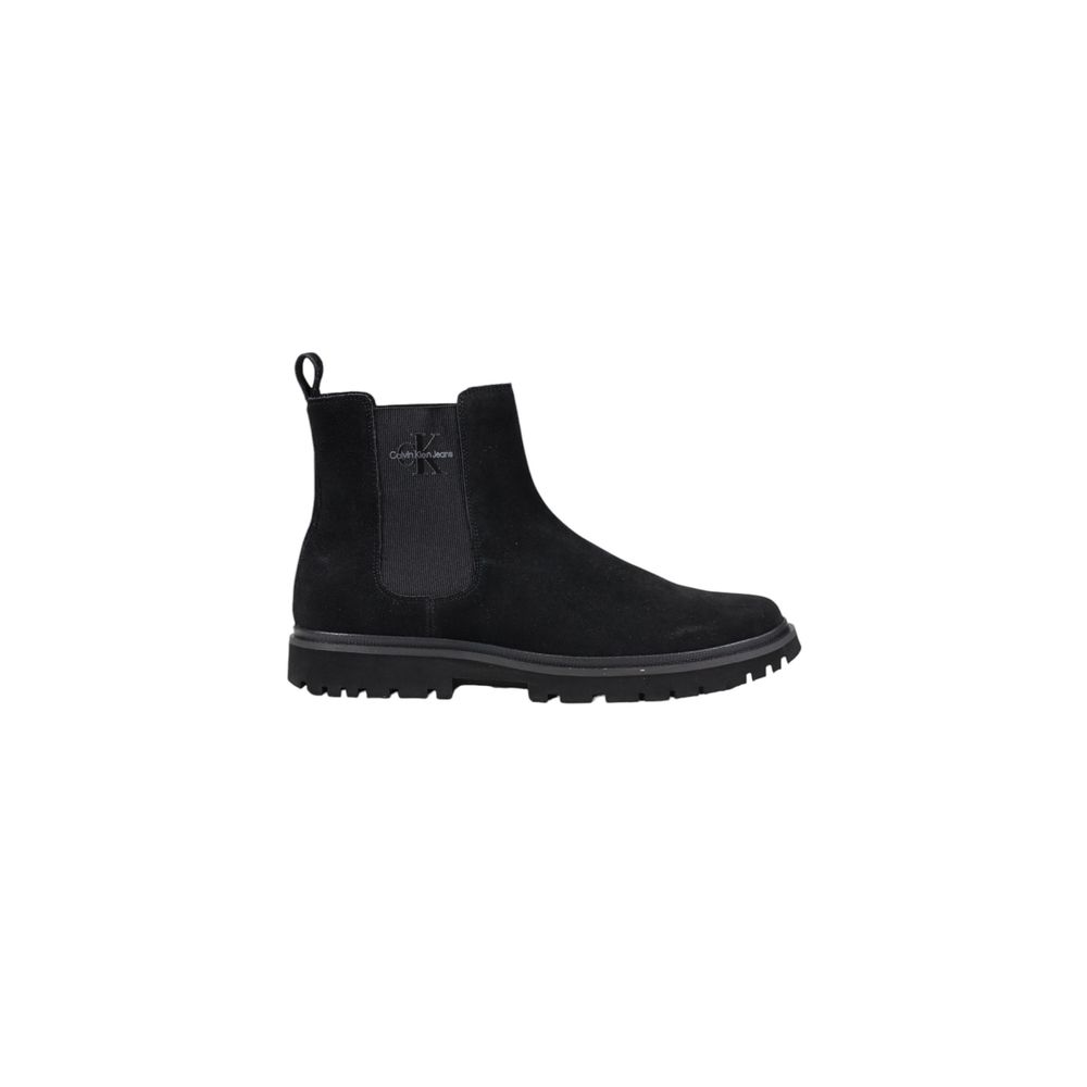 Botte en cuir suédé noir