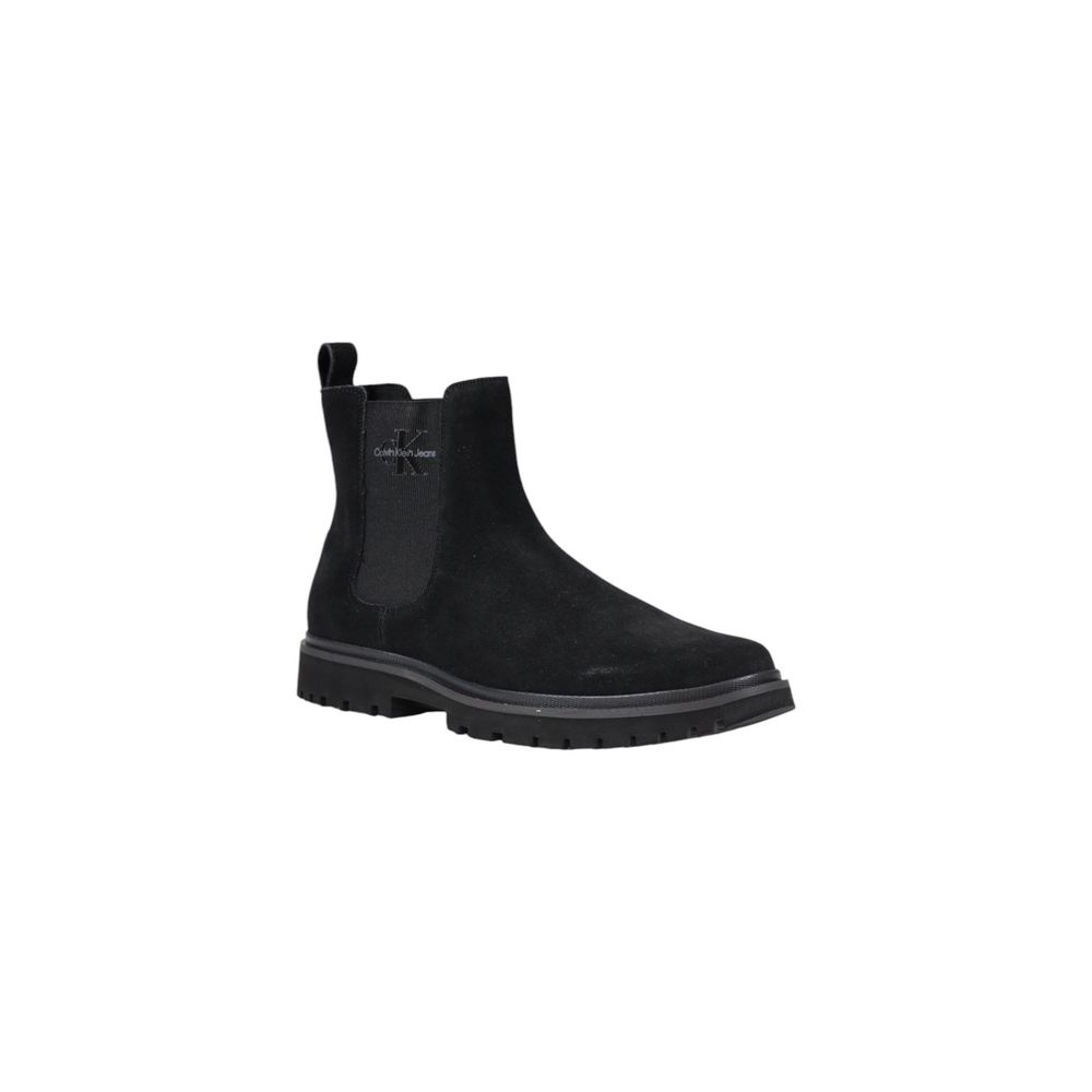 Botte en cuir suédé noir