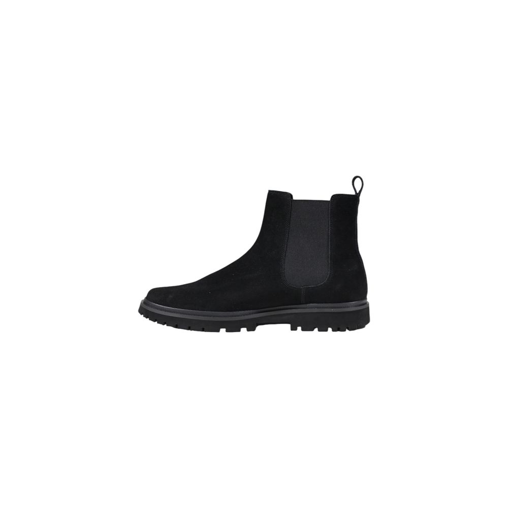 Botte en cuir suédé noir
