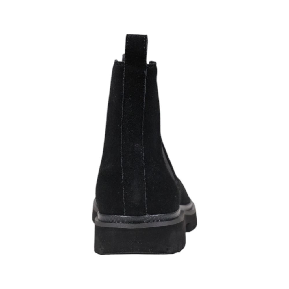 Botte en cuir suédé noir