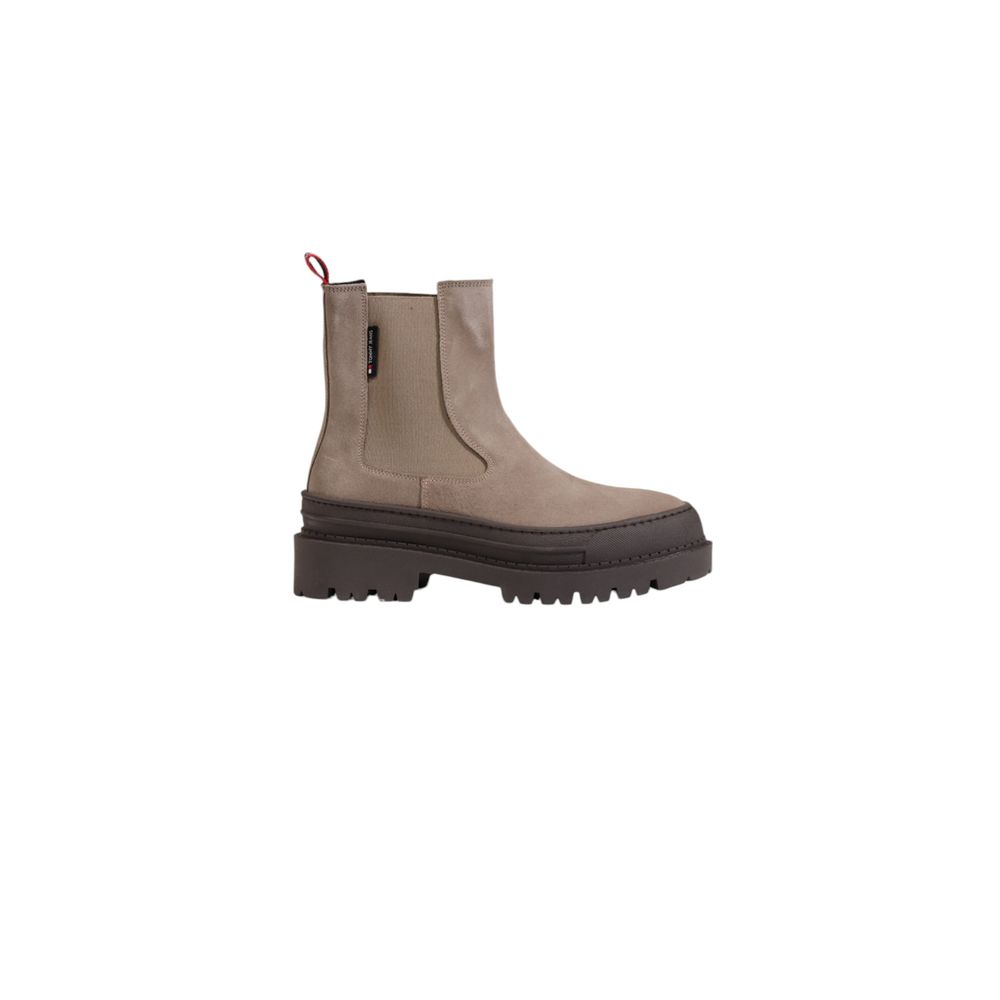 Botines de piel de ante gris