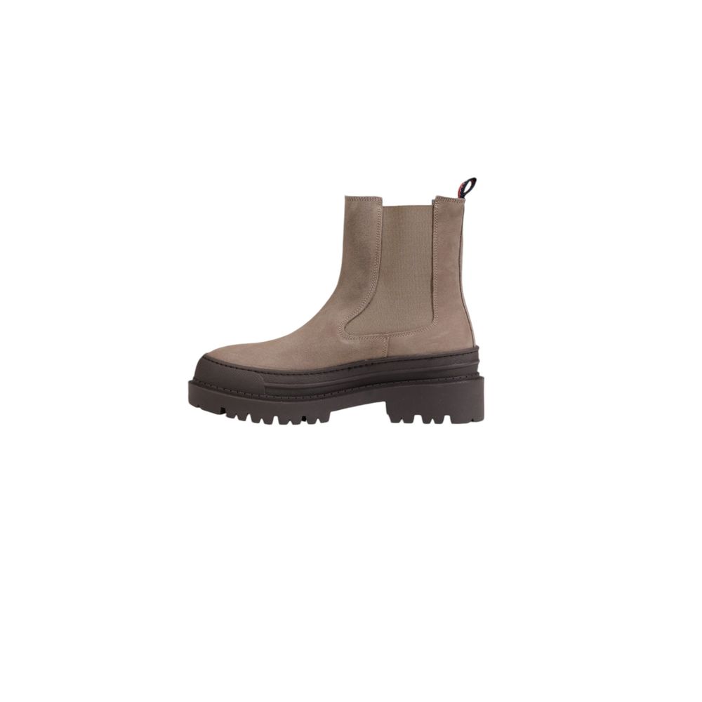 Botines de piel de ante gris