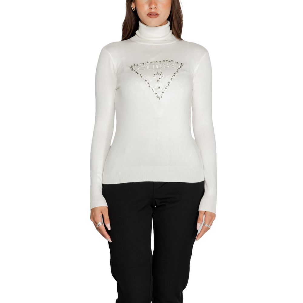 Col roulé en viscose blanche