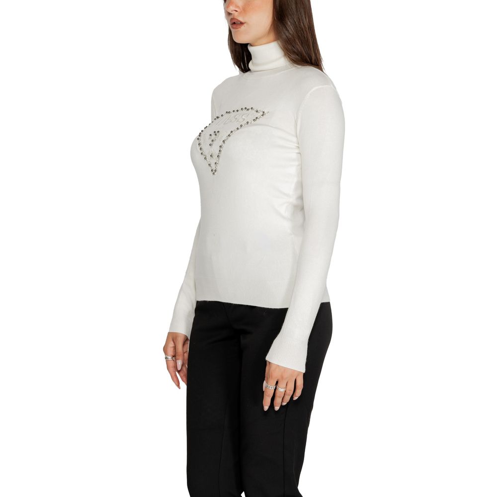 Col roulé en viscose blanche