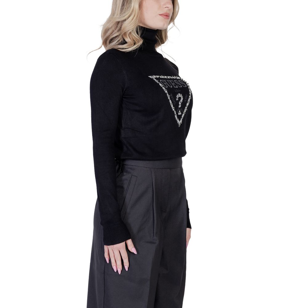 Col roulé en viscose noire