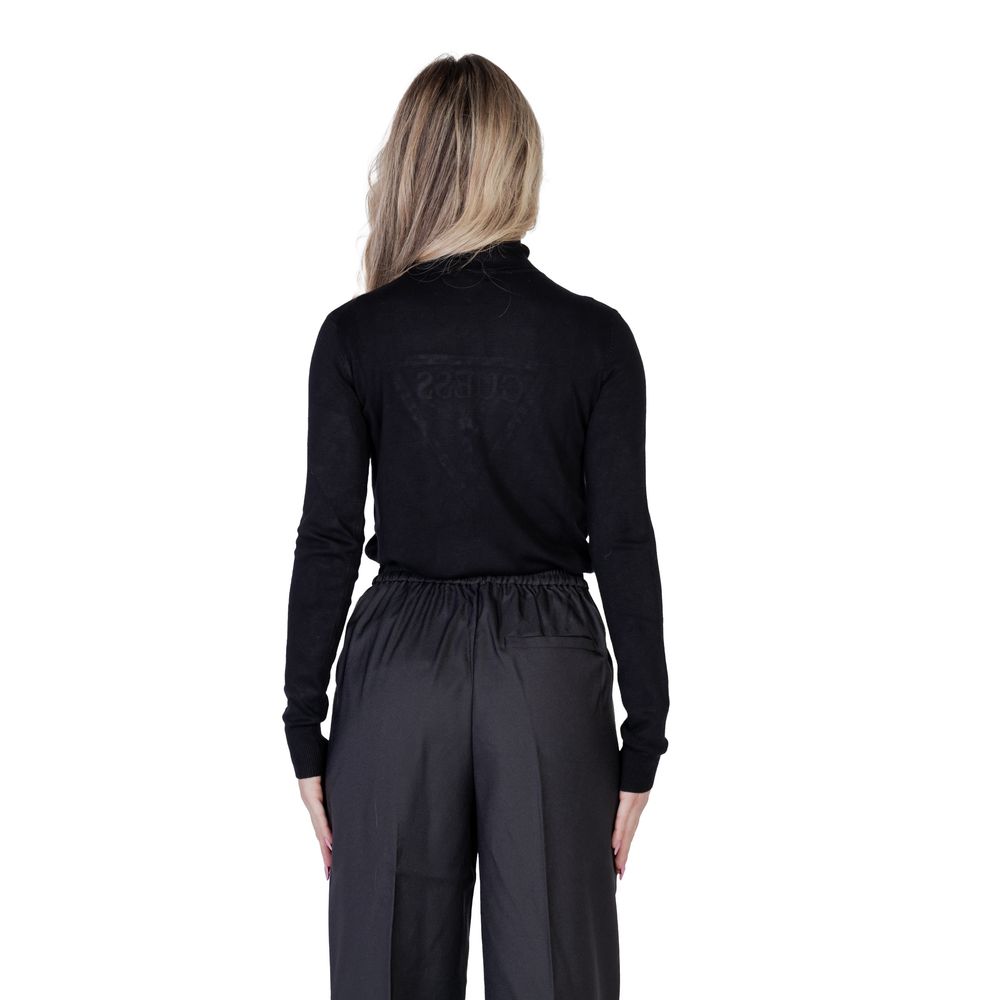 Col roulé en viscose noire