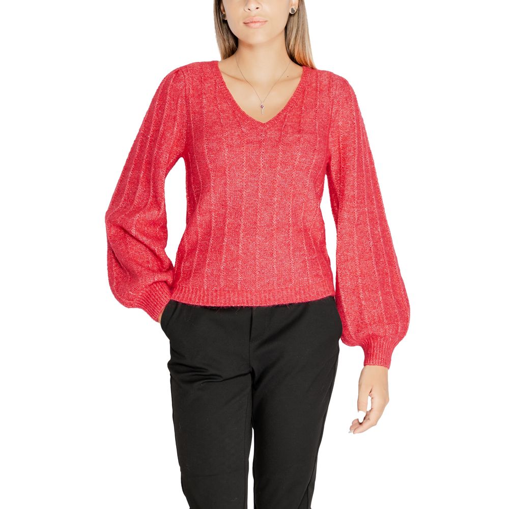 Pull en polyester rose