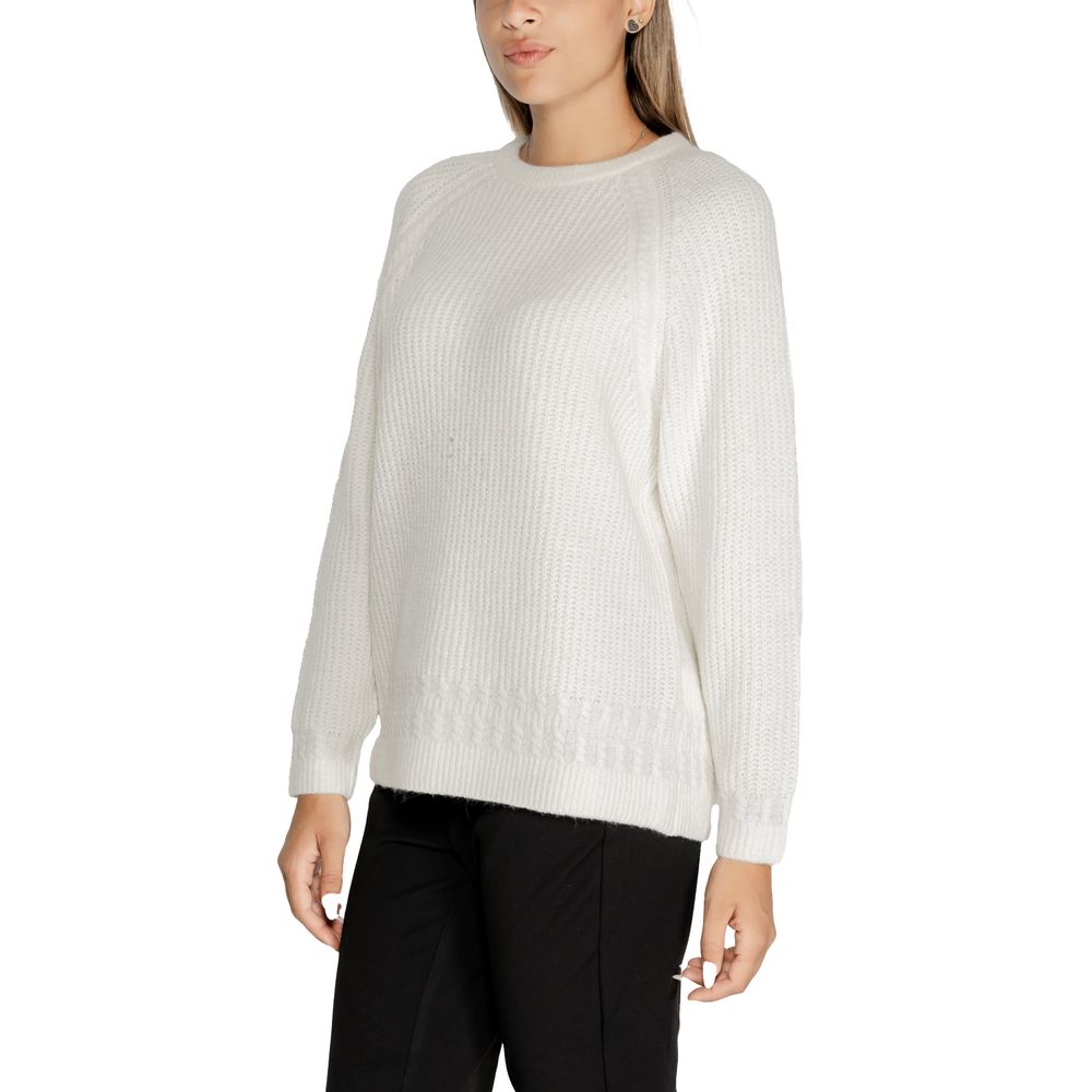 Pull en polyester blanc