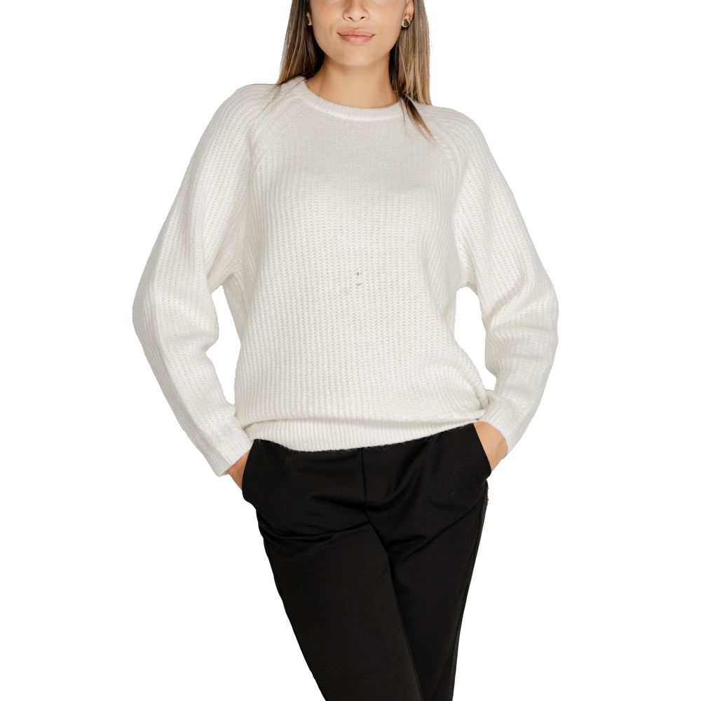Pull en polyester blanc