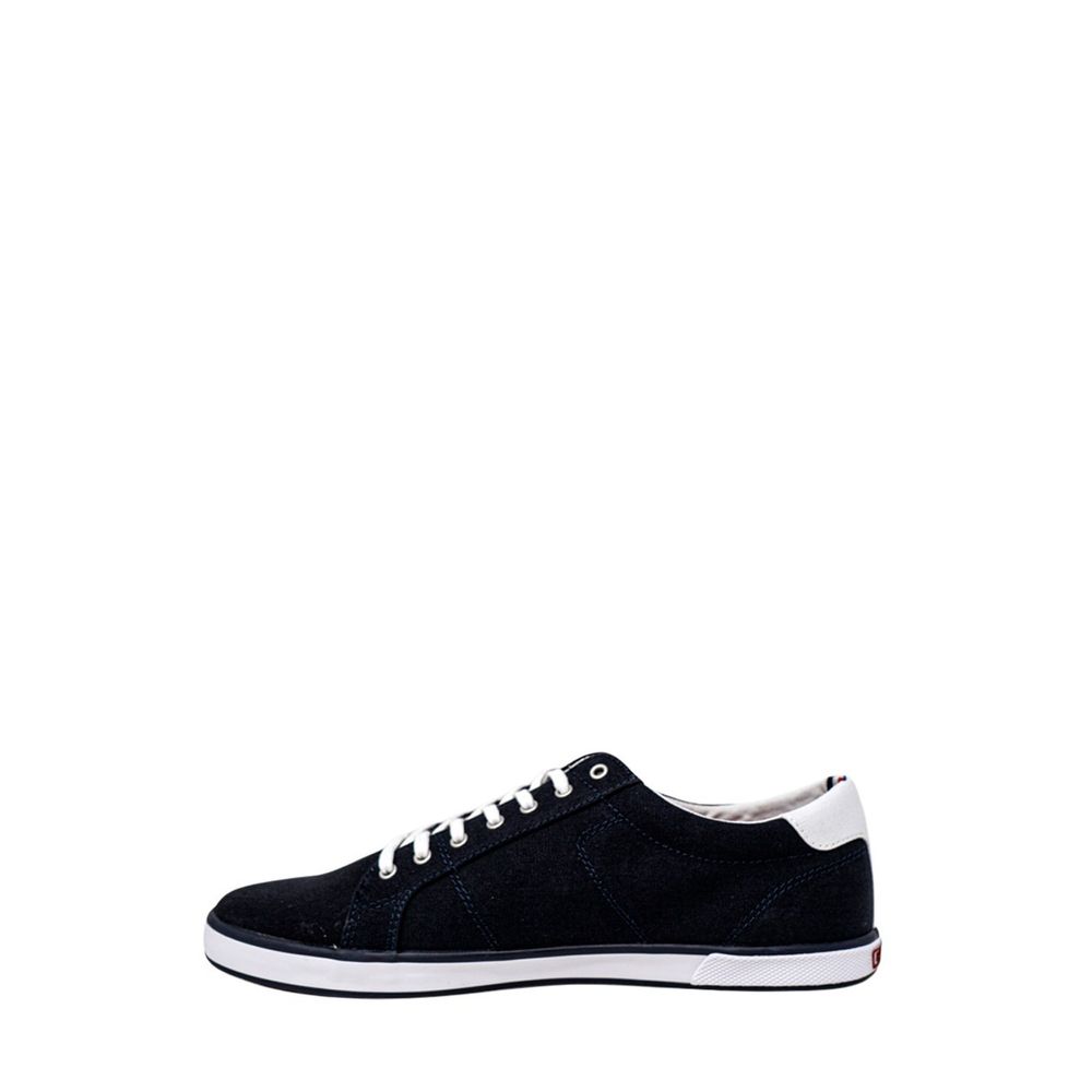 Baskets en coton bleu