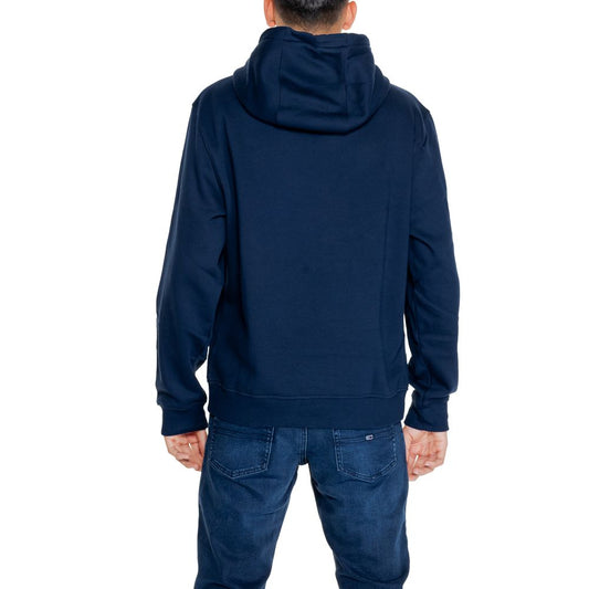 Sudadera con capucha de algodón reciclado azul