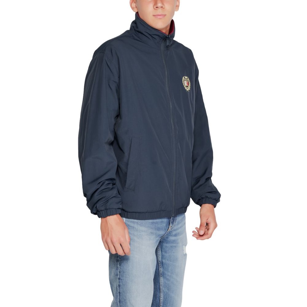Blue Recycled Polyester Jackets & Coat
