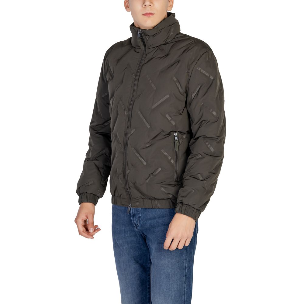 Green Polyester Jackets & Coat
