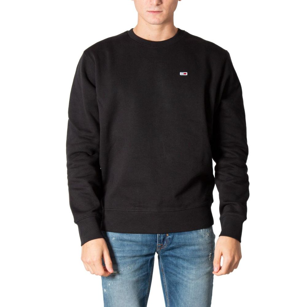 Sweat-shirt en coton noir