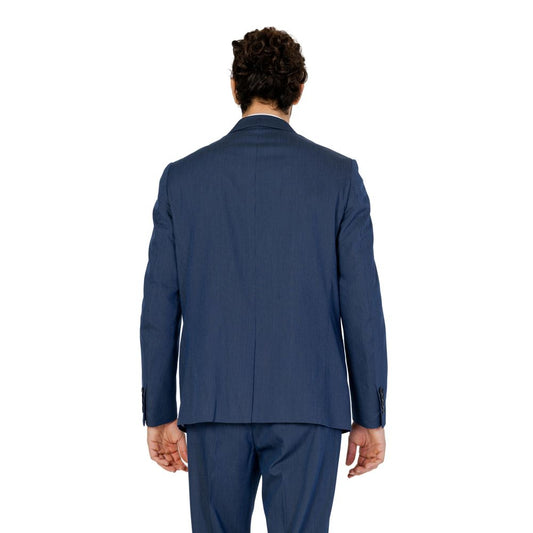 Blazer de poliéster azul