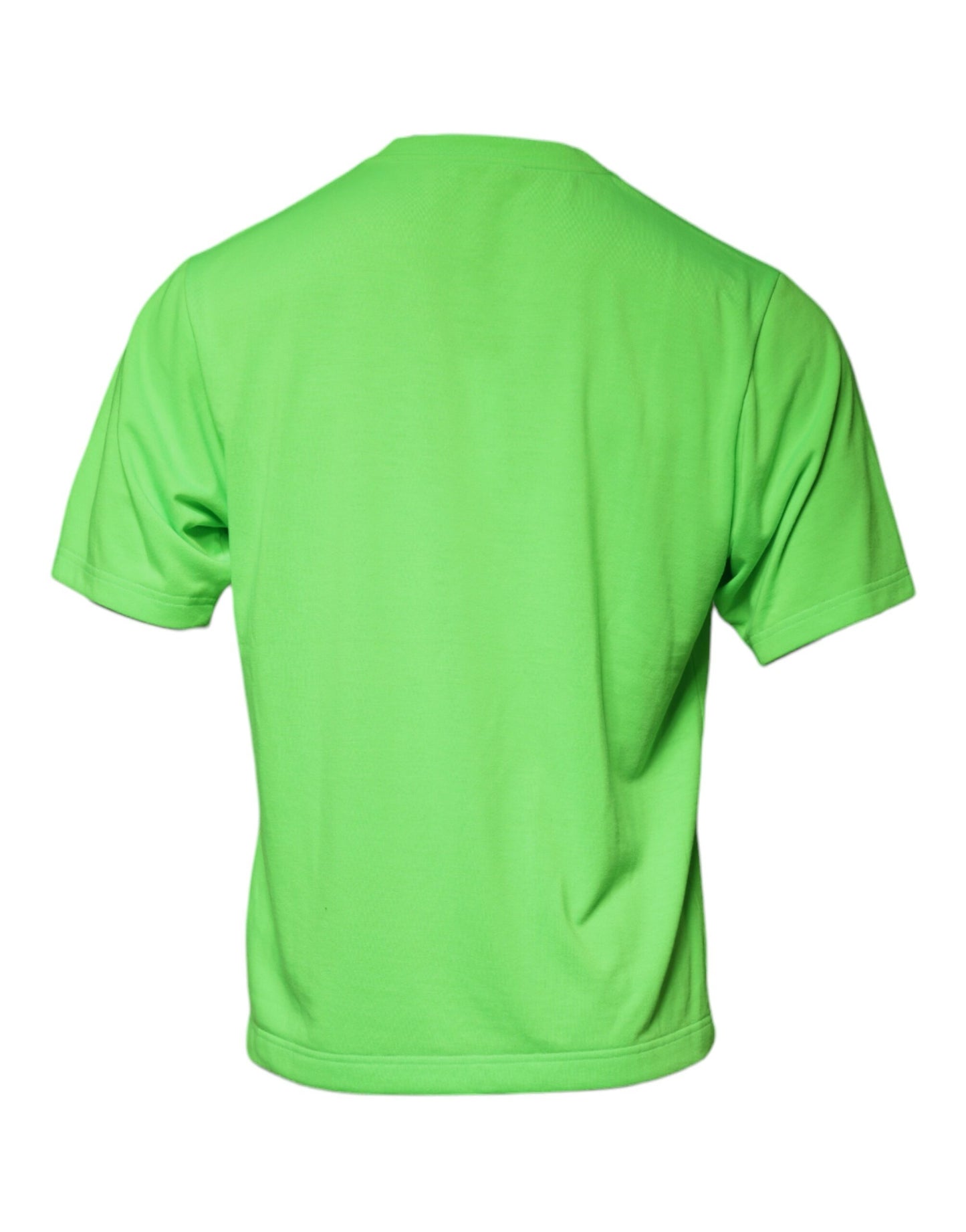 T-shirt à manches courtes et col rond avec logo vert