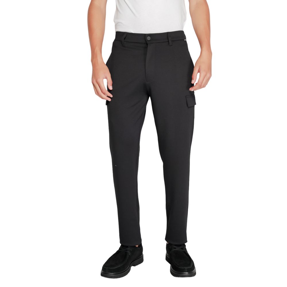 Pantalon de jogging noir en polyester recyclé