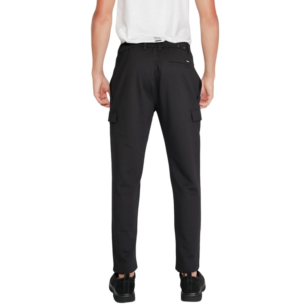 Pantalon de jogging noir en polyester recyclé