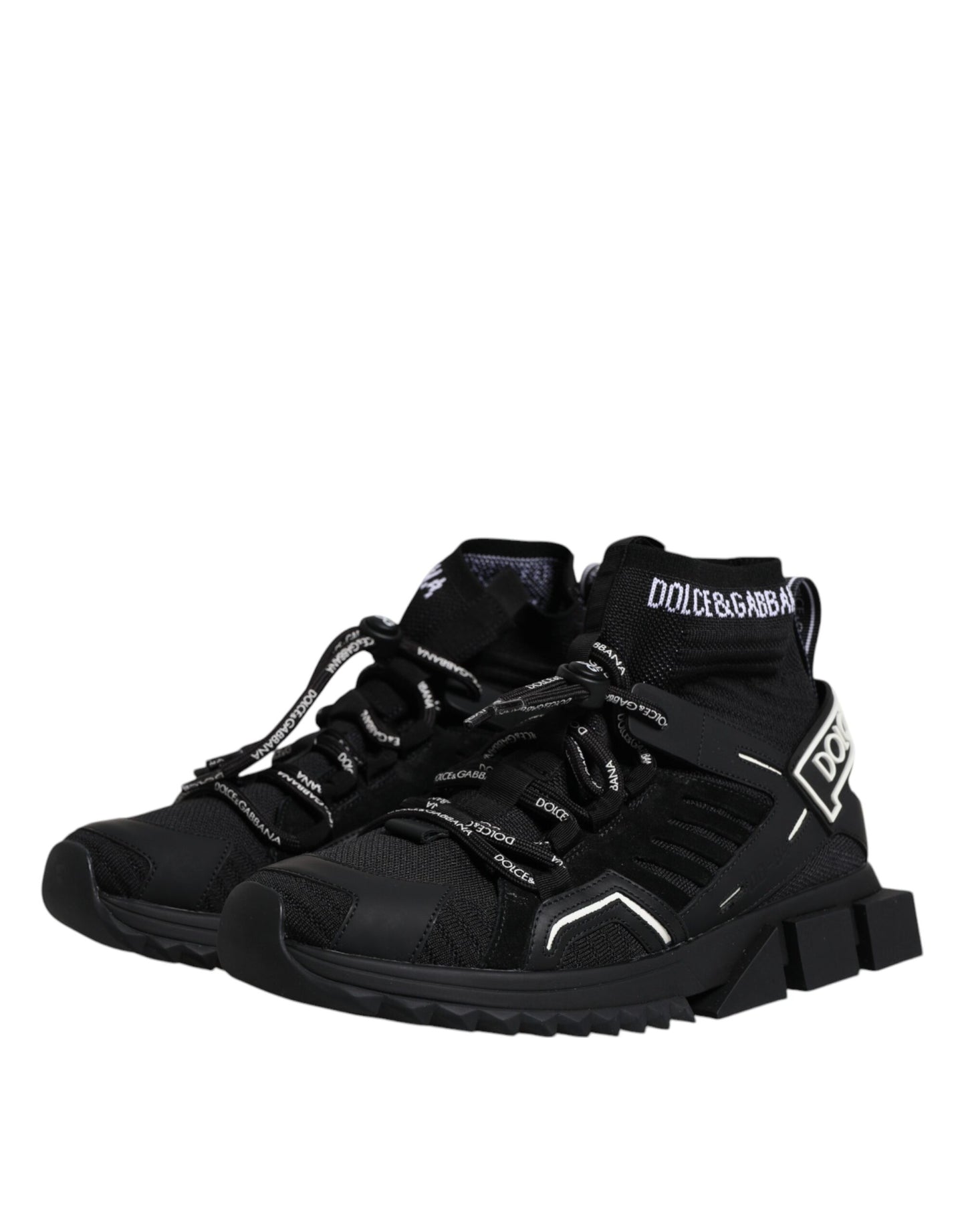 Zapatillas deportivas negras con el logo de Sorrento para hombre, calcetines y zapatos