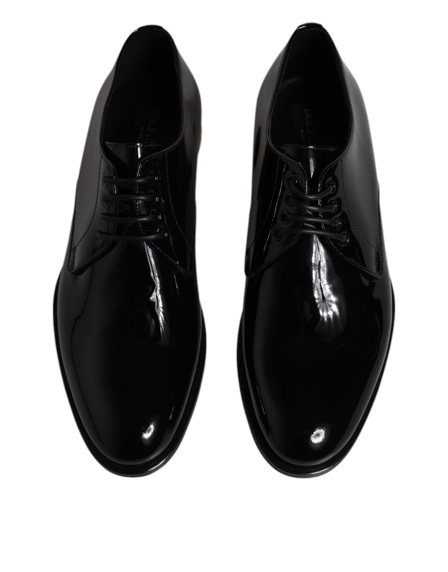 Zapatos de vestir formales Derby de charol negro