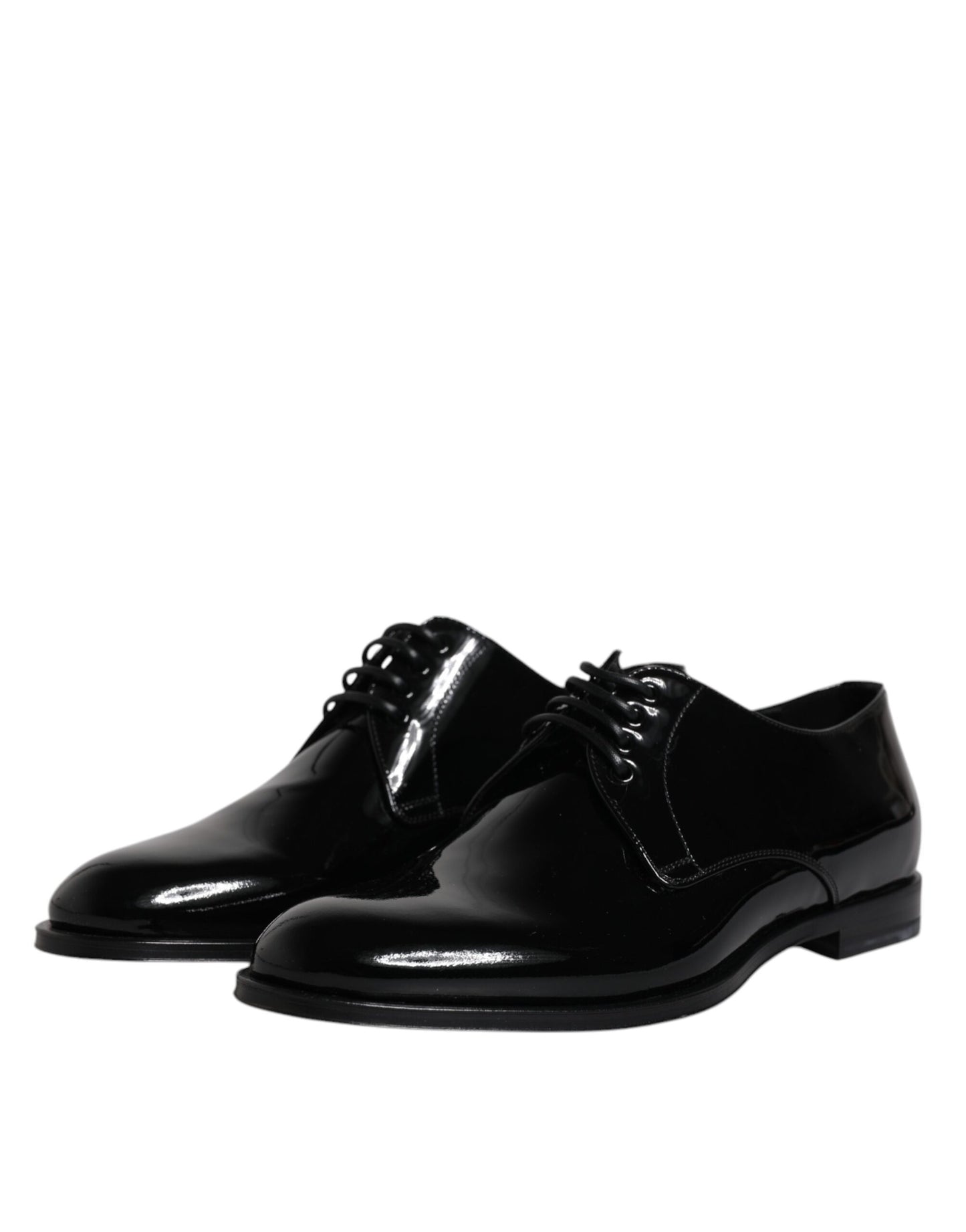 Zapatos de vestir formales Derby de charol negro