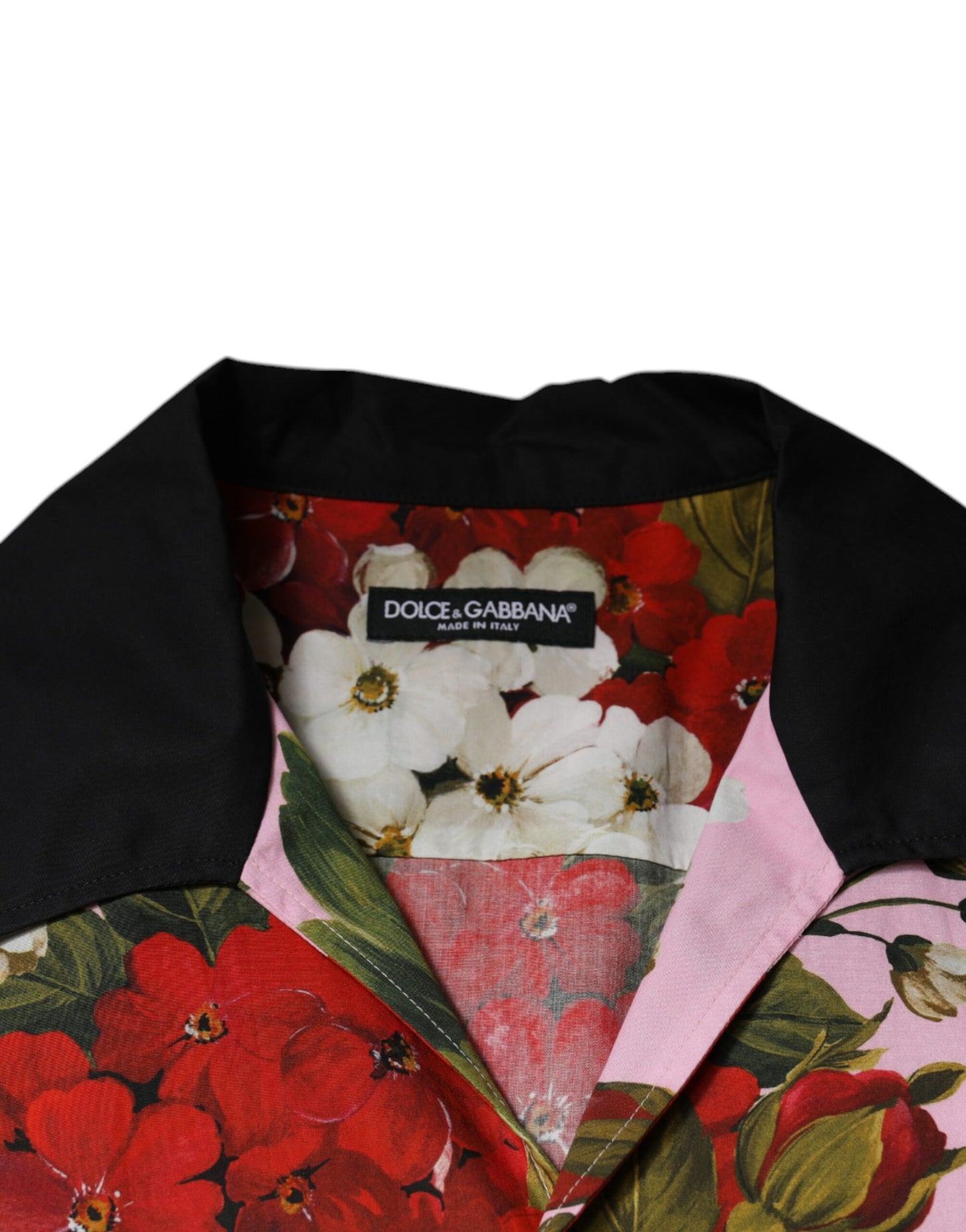 Camisa informal con botones y estampado floral multicolor
