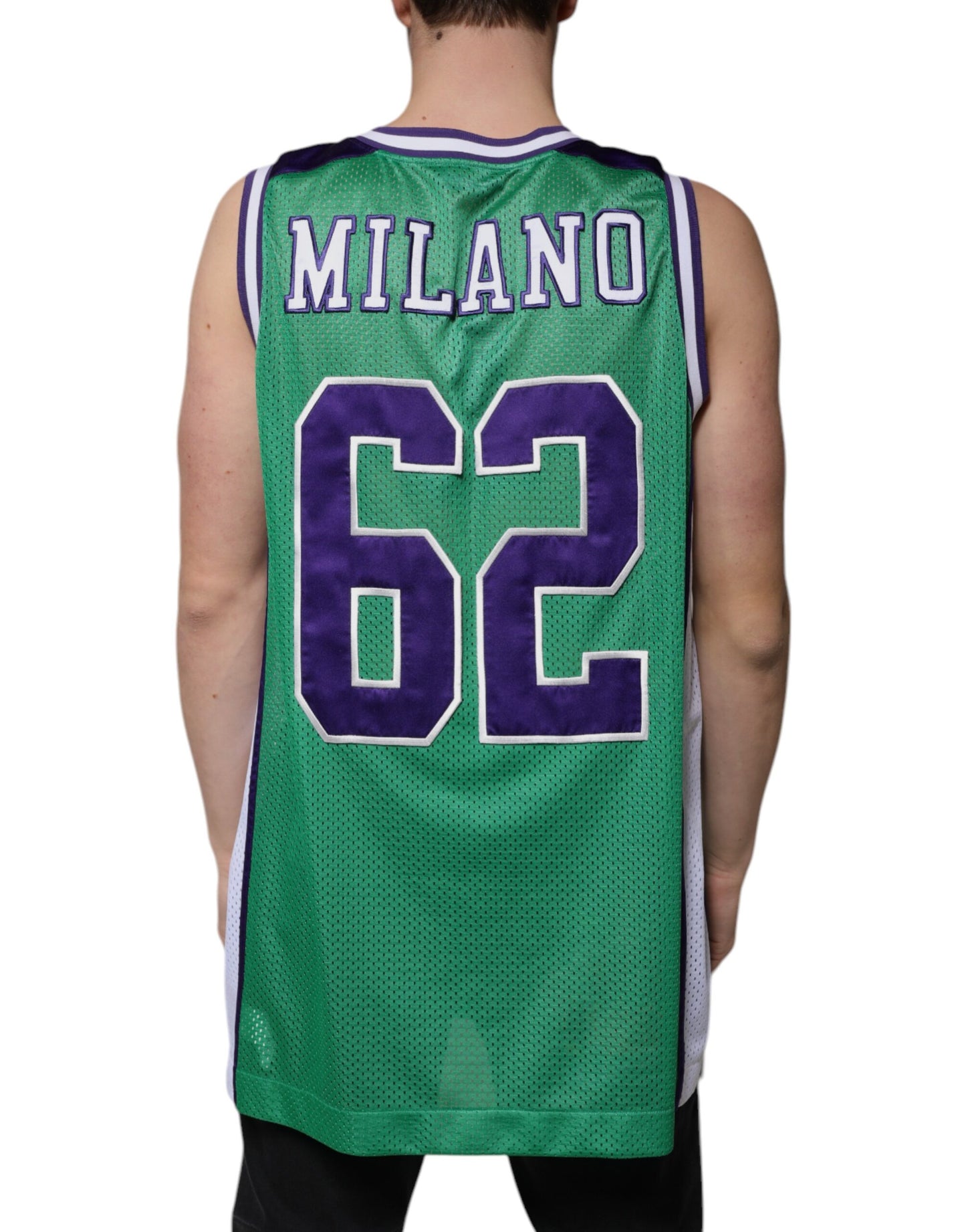 T-shirt sans manches en jersey de polyester vert