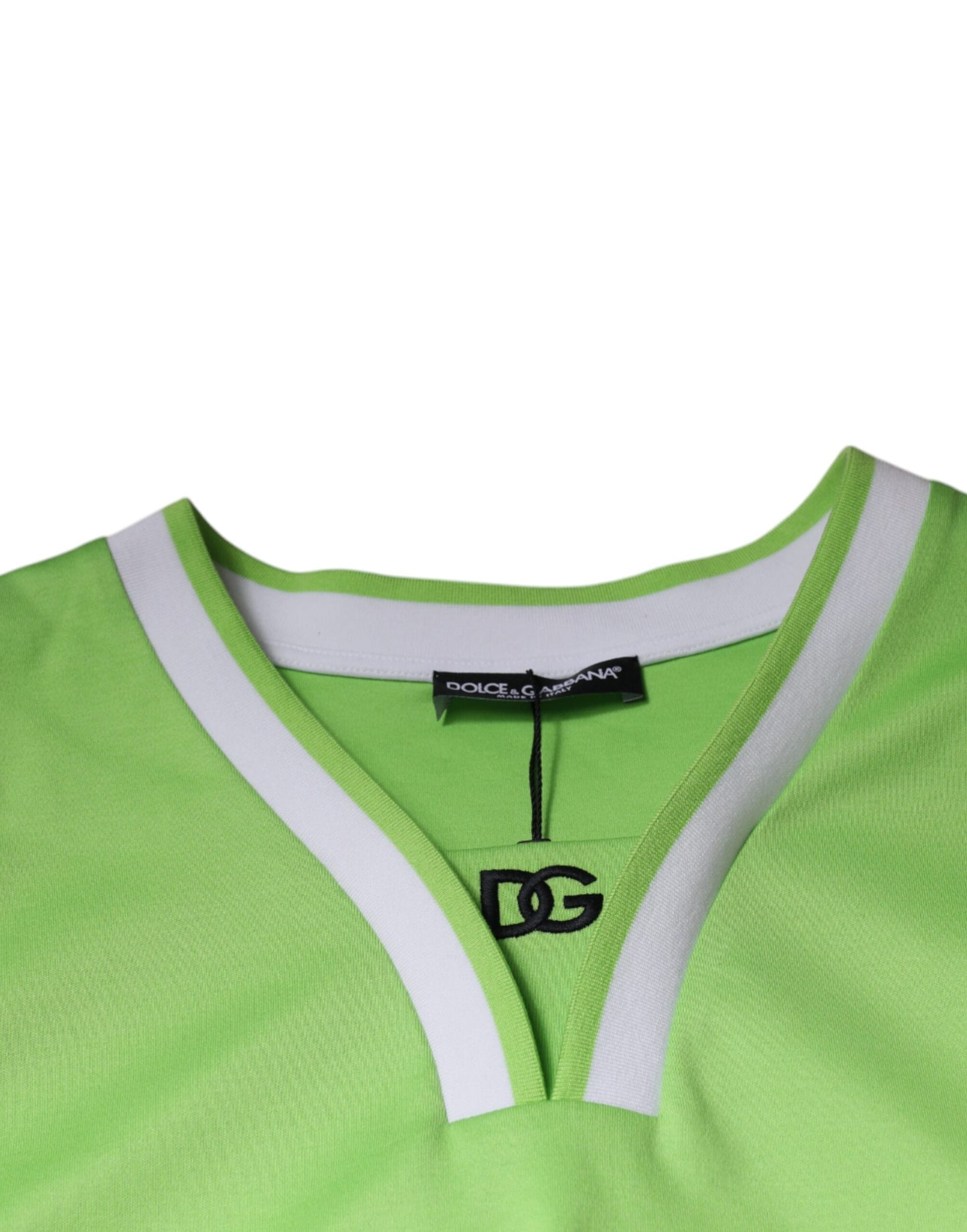 T-shirt sans manches en jersey de polyester vert