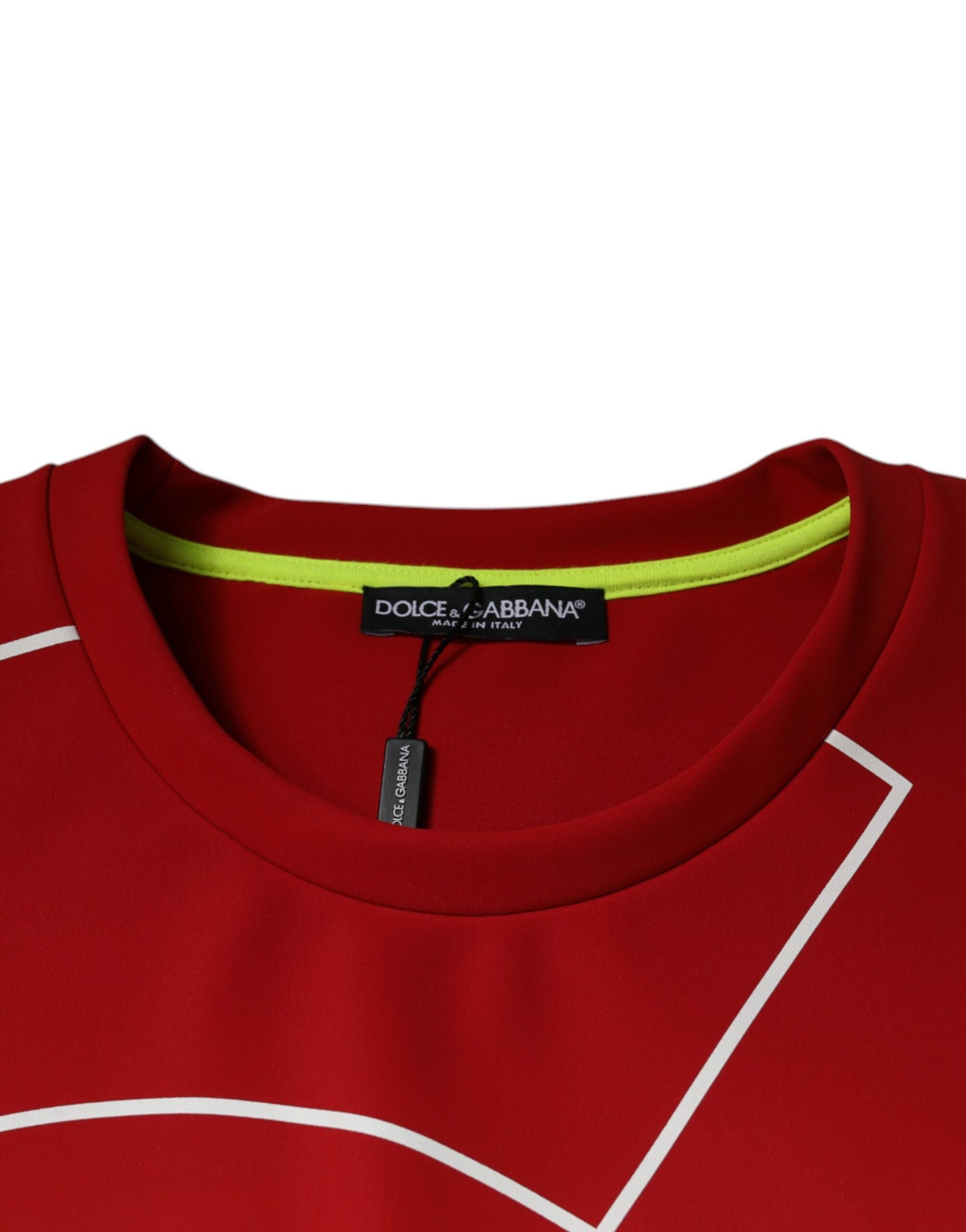 T-shirt col rond en coton avec logo multicolore pour homme