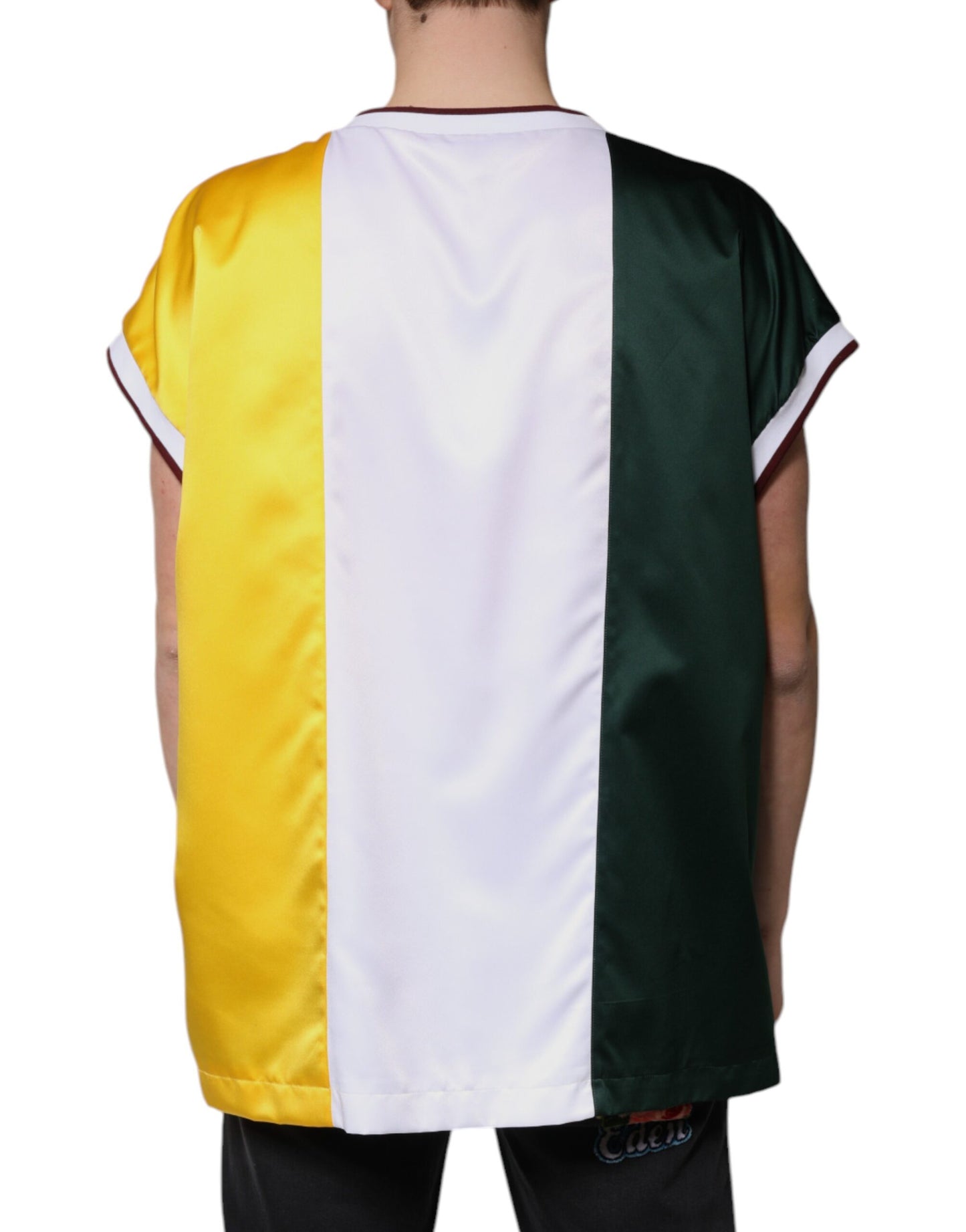 T-shirt sans manches en jersey multicolore