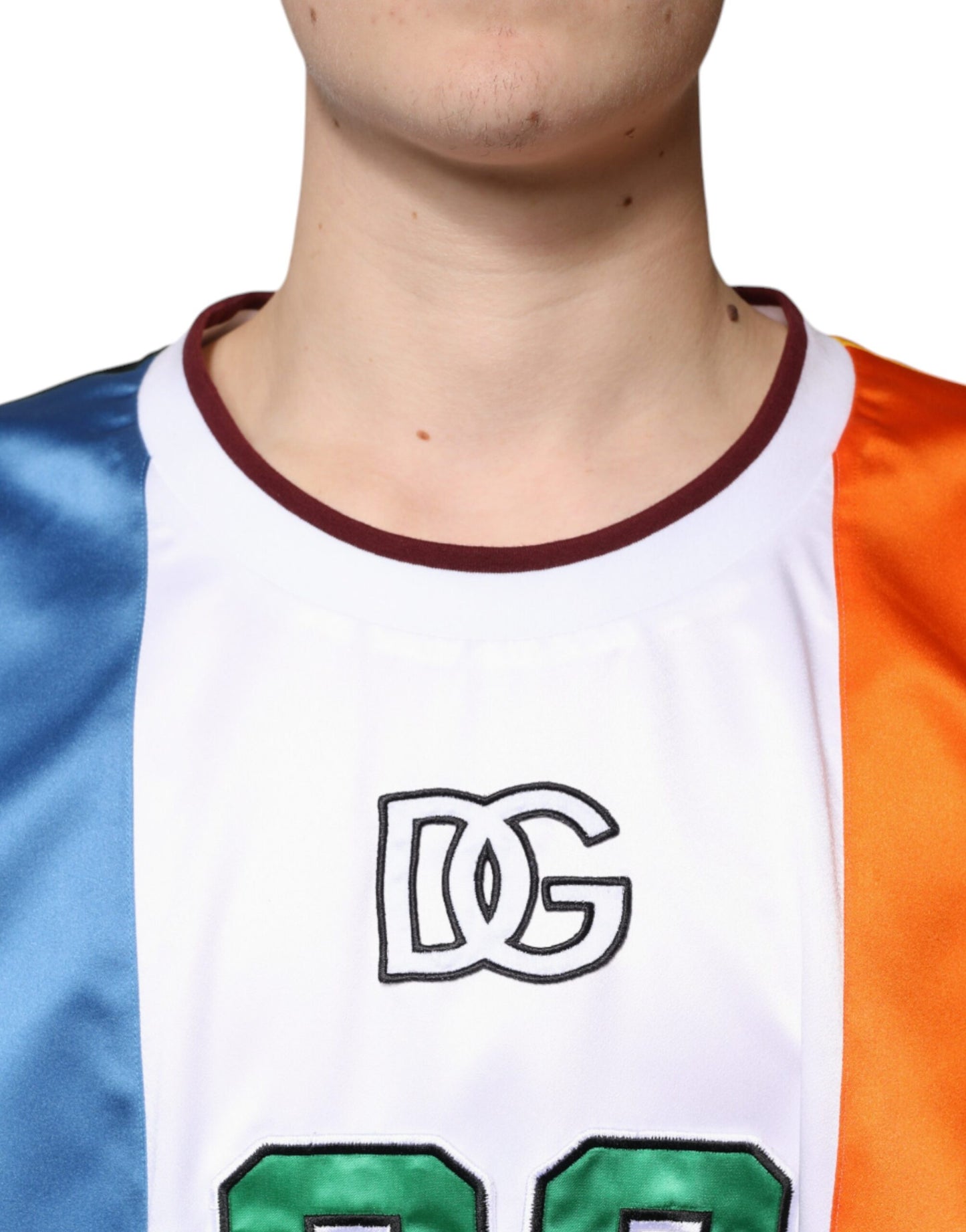 T-shirt sans manches en jersey multicolore