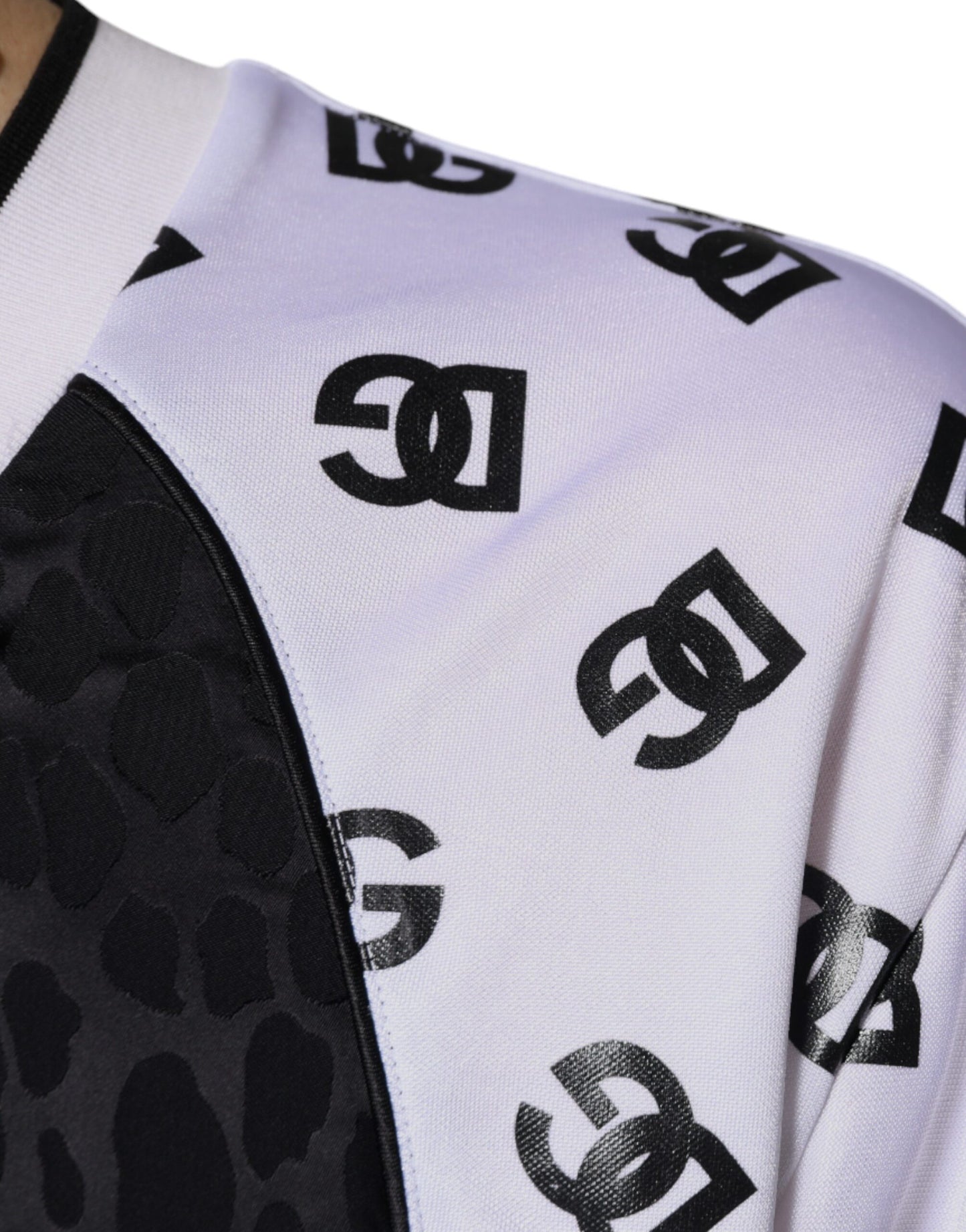 T-shirt à manches courtes pour homme avec logo noir et blanc