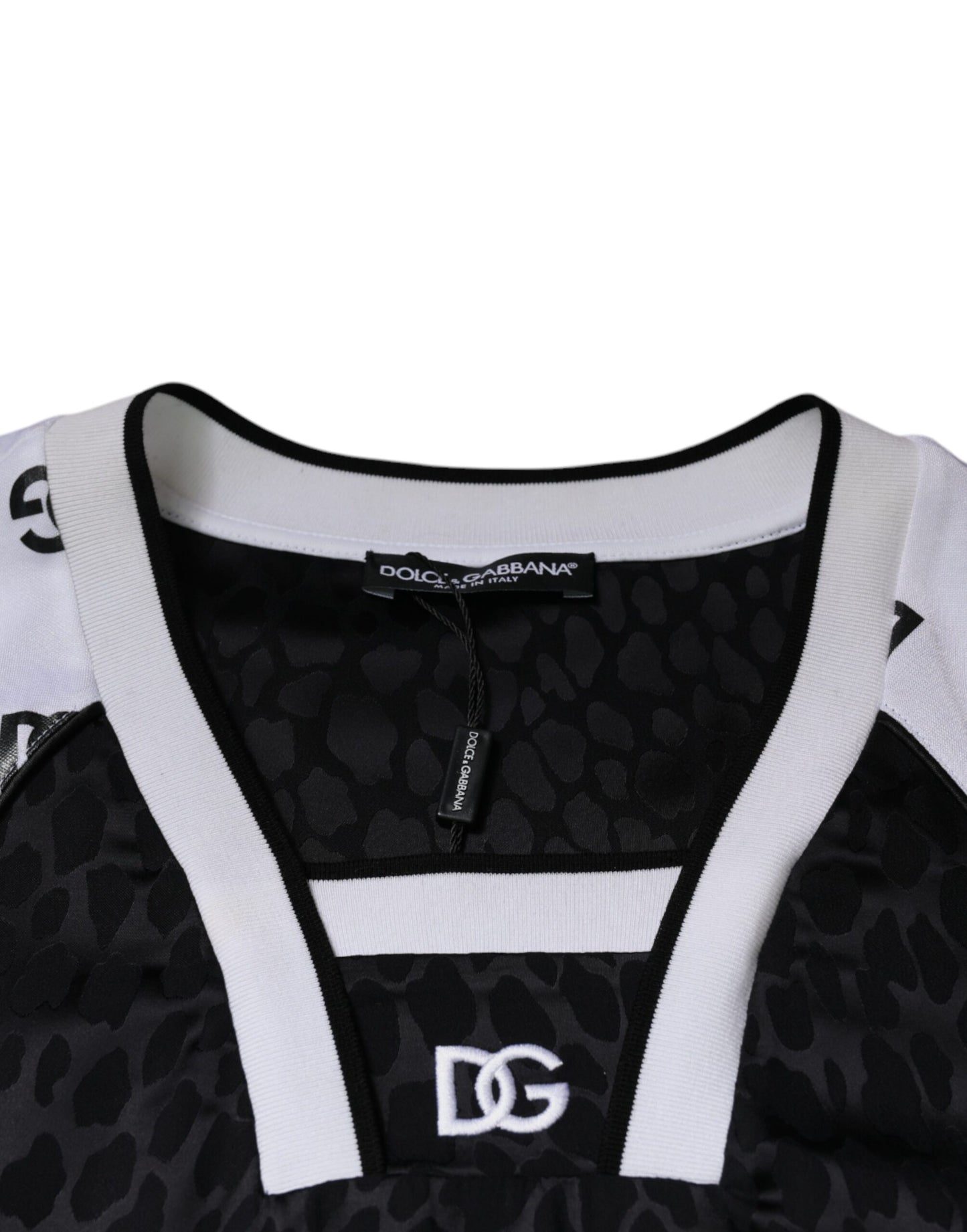 T-shirt à manches courtes pour homme avec logo noir et blanc
