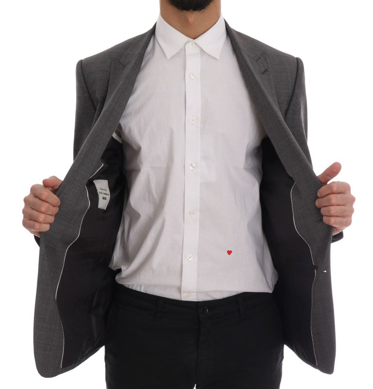 Blazer ajustado Martini de lana gris
