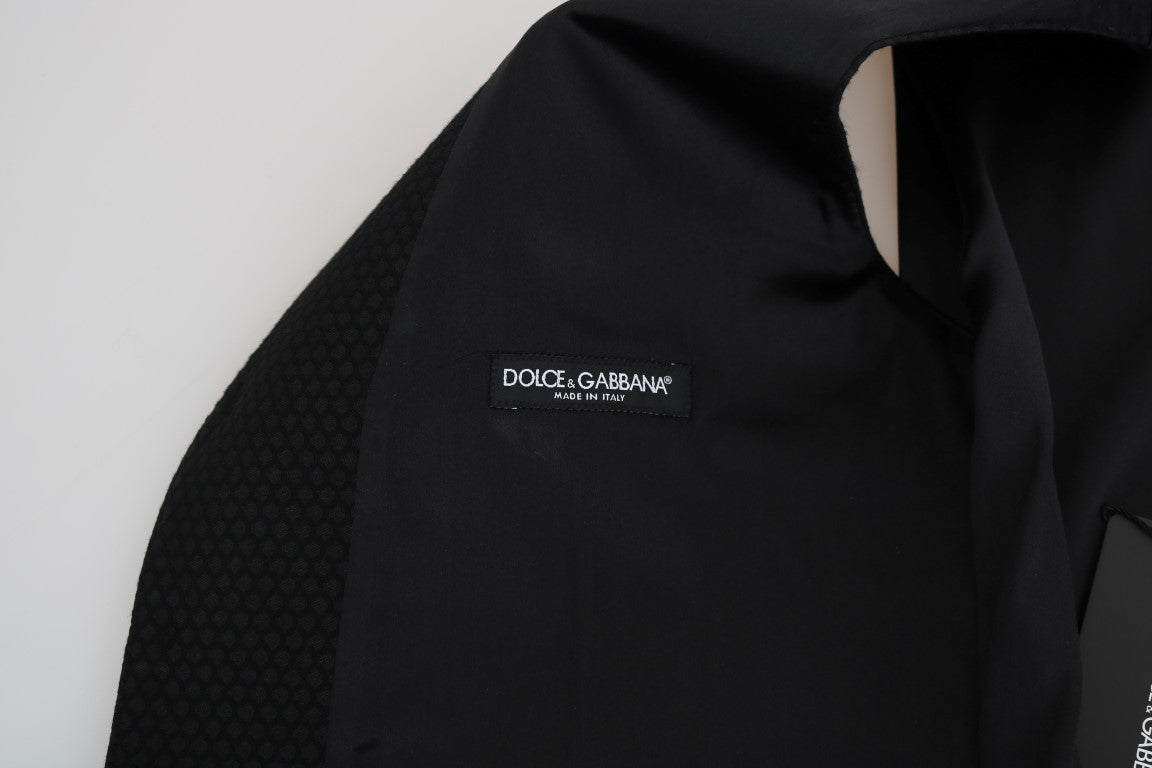 Chaleco negro con estampado de lunares