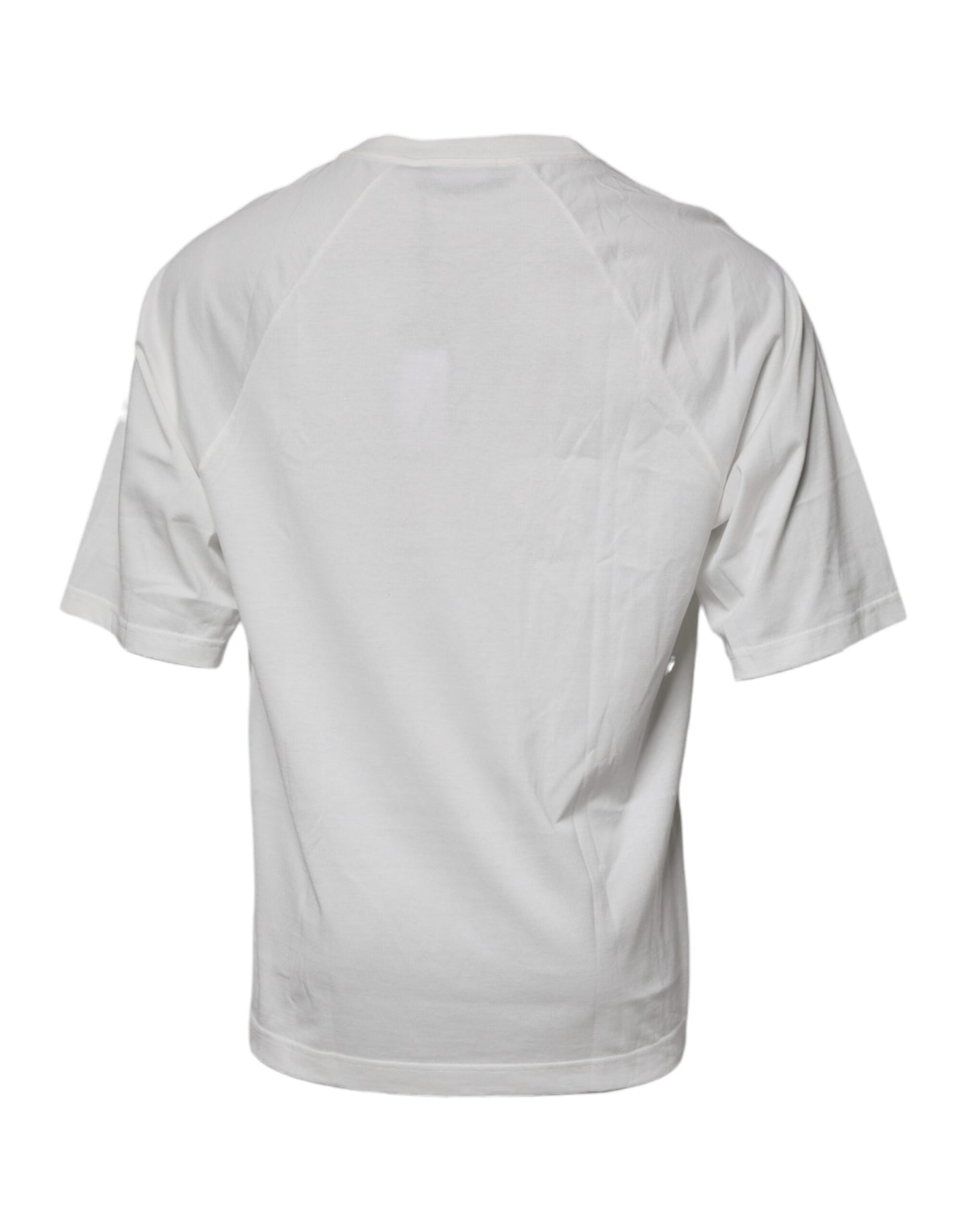 T-shirt blanc à manches courtes et col ras du cou DG Sport