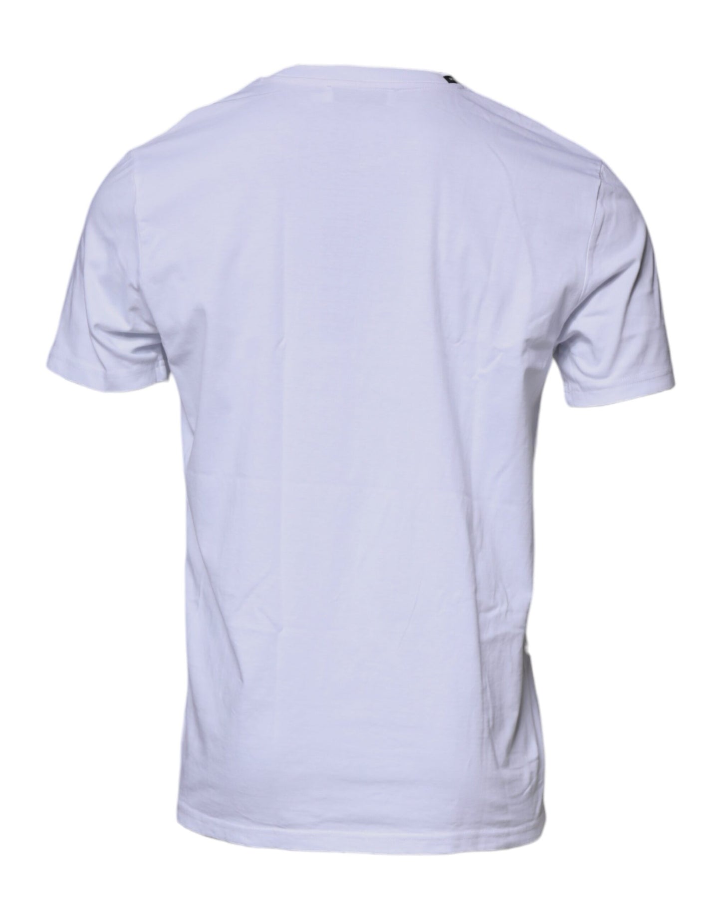 T-shirt ras du cou en coton à imprimé léopard blanc et rouge