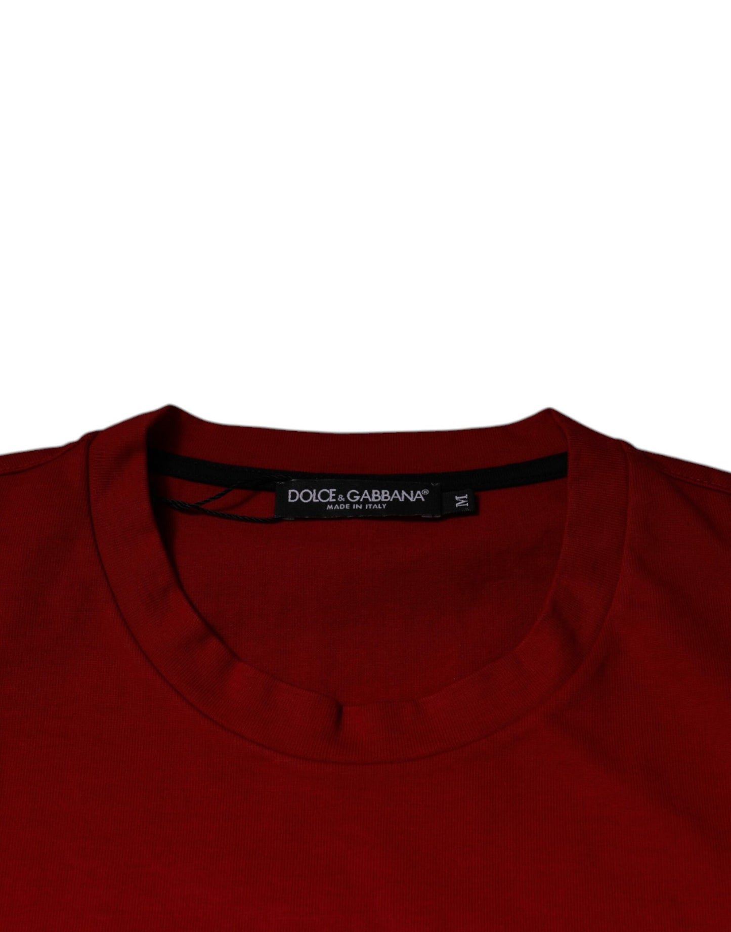 T-shirt ras du cou en coton rouge DG Eye