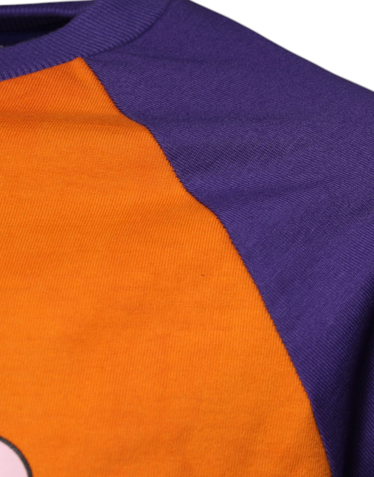 T-shirt à manches courtes imprimé graphique orange violet