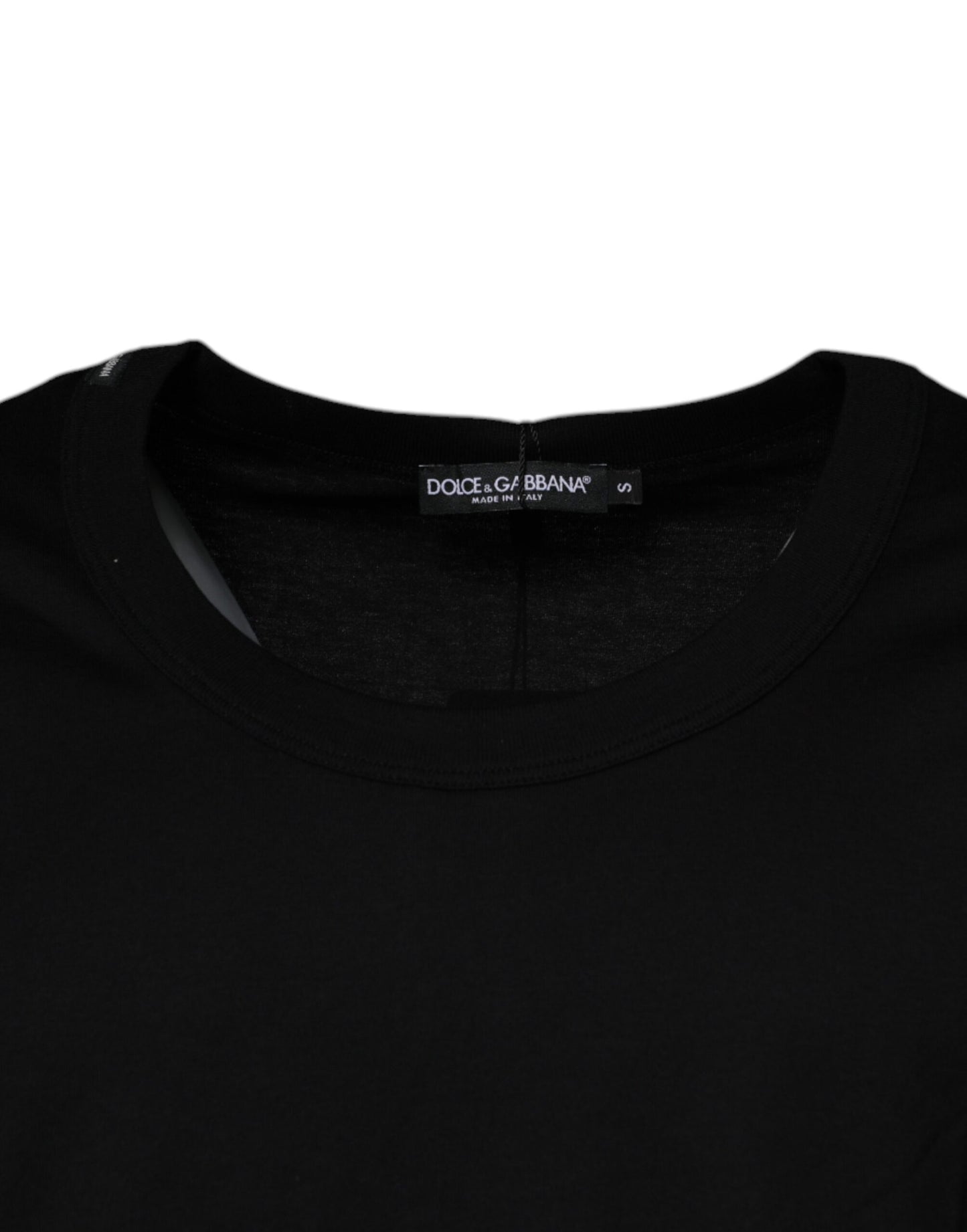 T-shirt sans manches à col rond en coton noir