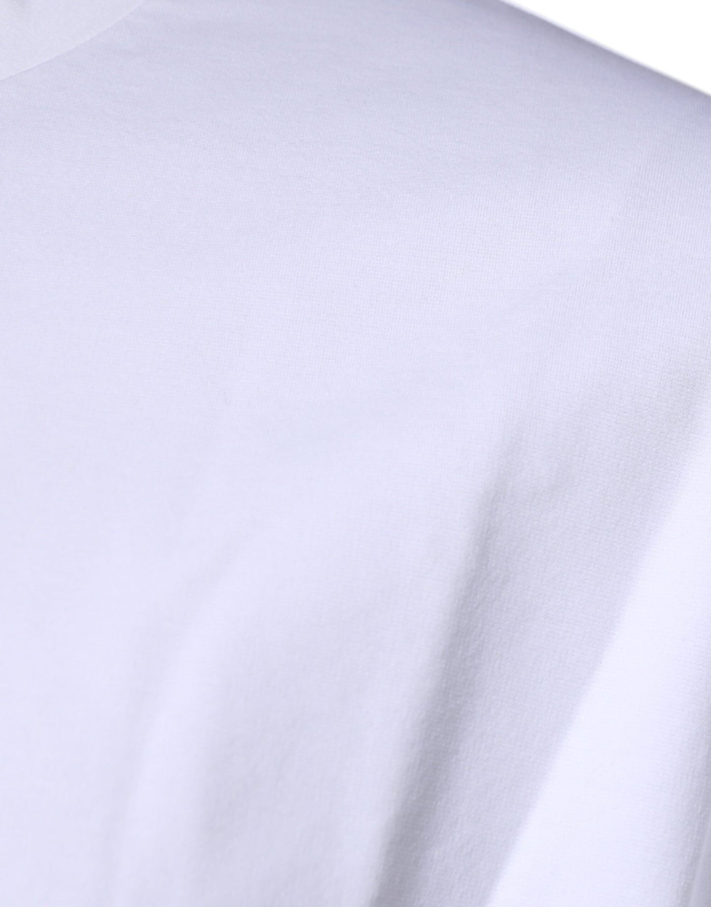 T-shirt ras du cou en coton blanc avec logo DG