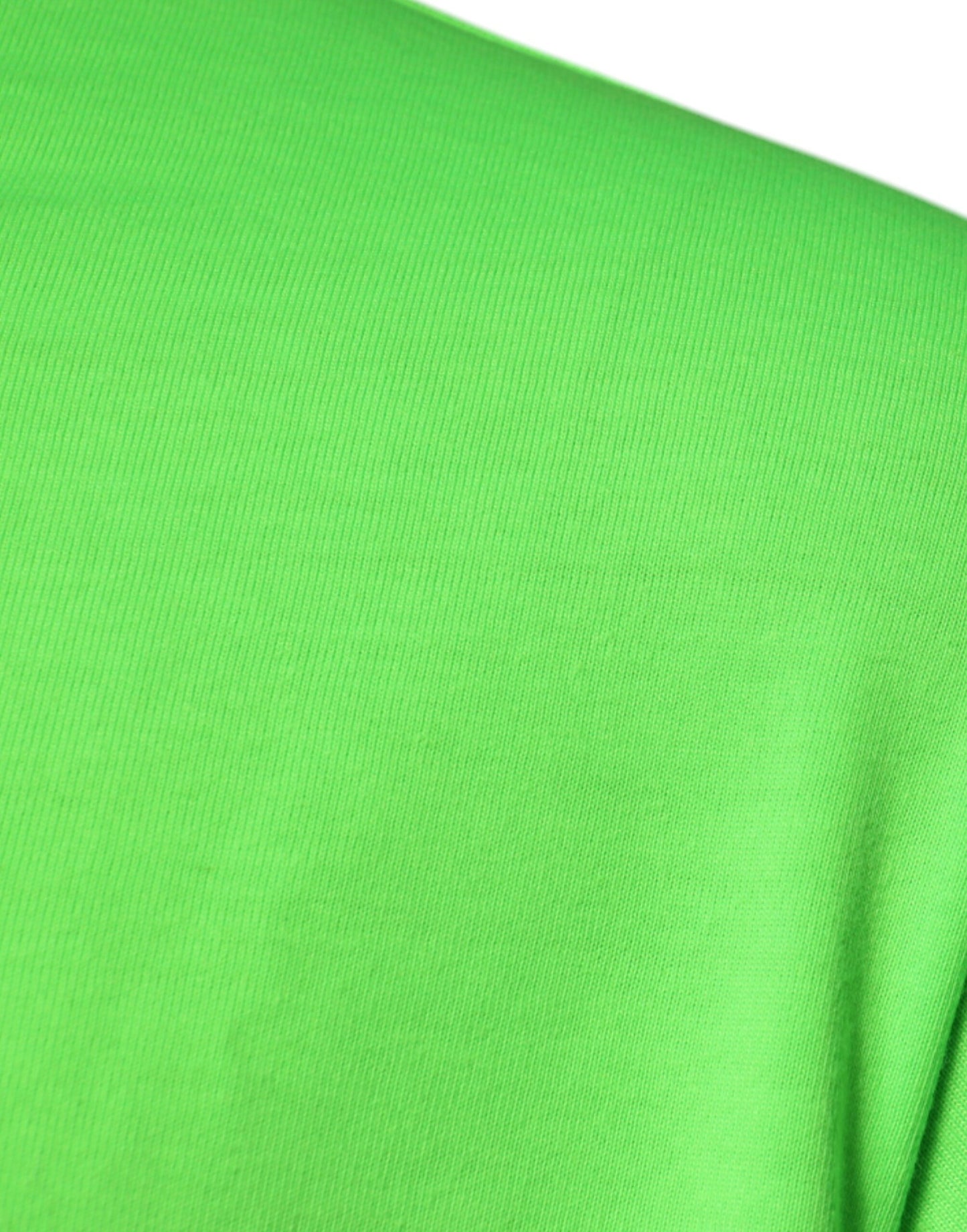 T-shirt ras du cou en coton vert avec logo DG