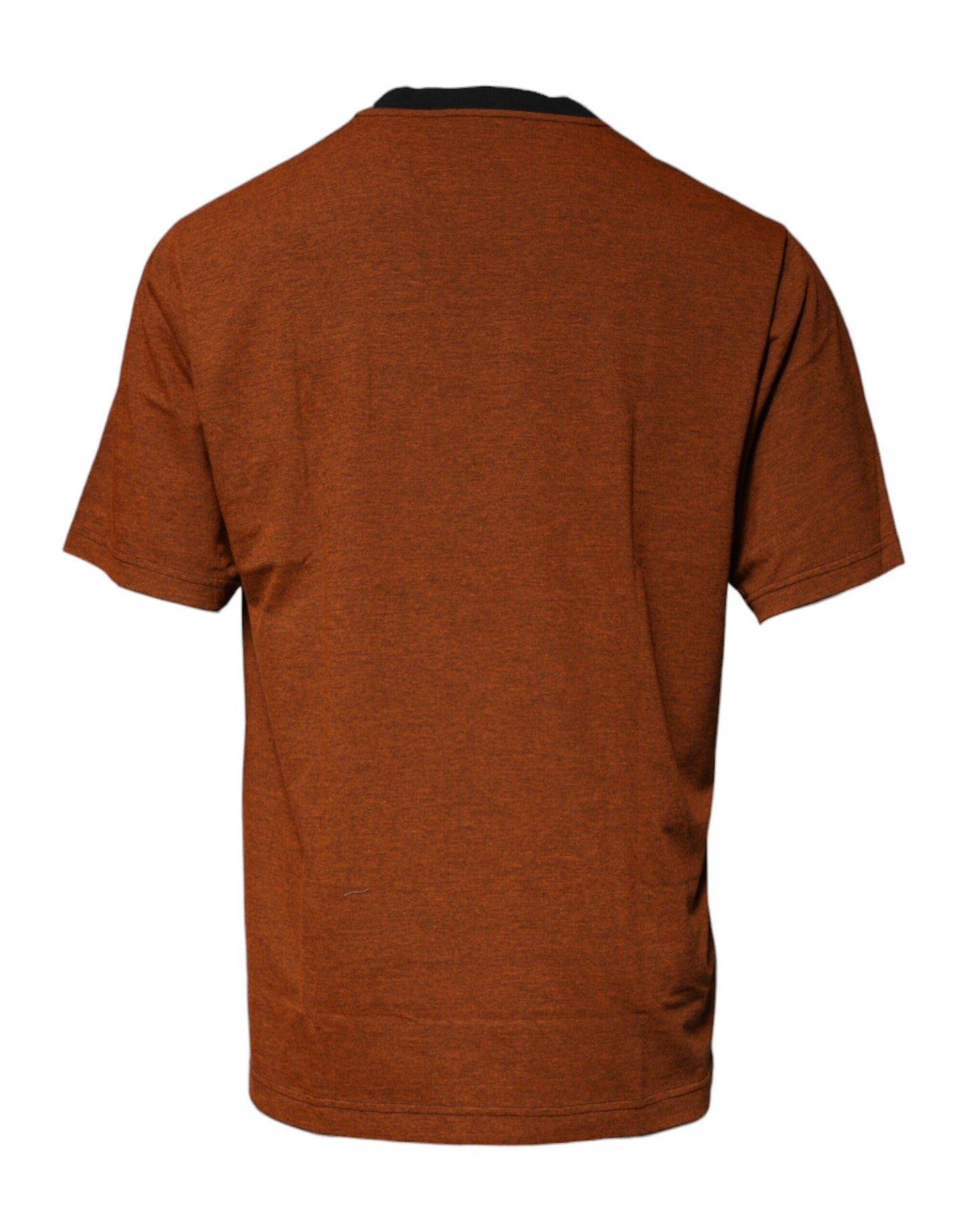 T-shirt ras du cou en coton marron avec logo DG